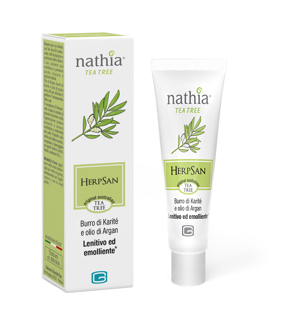 Nathia Lūpų balzamas su arbatmedžio aliejumi, 10ml
