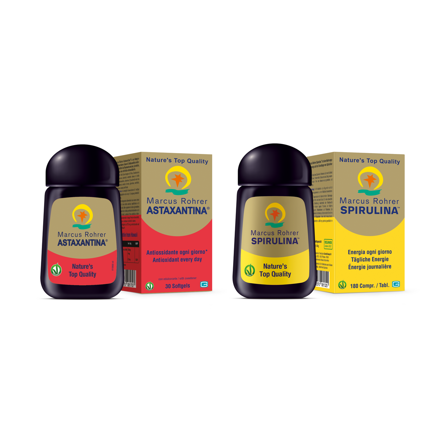 Marcus Rohrer rinkinys: Astaxantina ir Spirulina