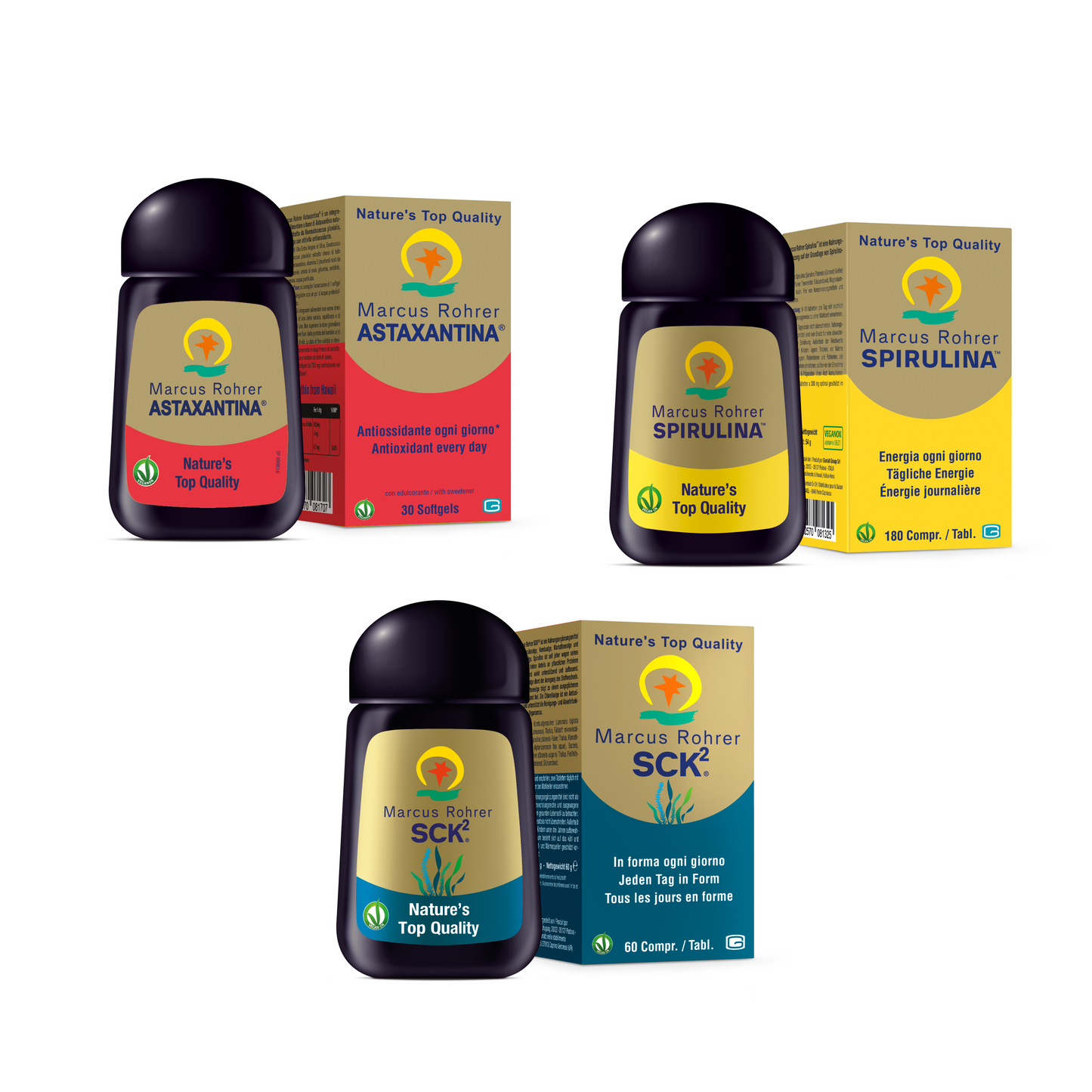 Marcus Rohrer rinkinys: Astaxantina, Spirulina ir SCK2